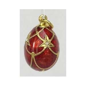  Russian Faberge style Egg Pendant/Charm (01009rd 