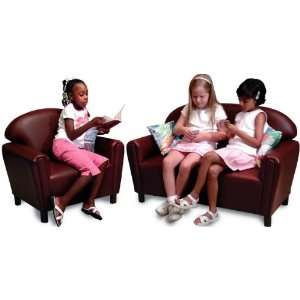  School Age Vinyl Funky Sofa and Chair Set by Brand New 