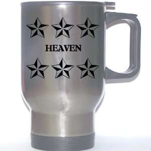  Personal Name Gift   HEAVEN Stainless Steel Mug (black 