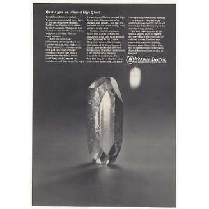  1967 Bell Telephone Western Electric Quartz Crystal Print 