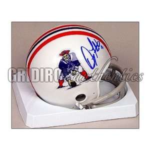  Signed Doug Flutie Mini Helmet   Patriots Throwback 