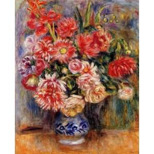  Oil Painting: Bouquet: Pierre Auguste Renoir Hand Painted 