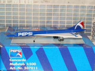 Herpa Wings 500 Air France Pepsi Concorde 1/500 **Free S&H**  