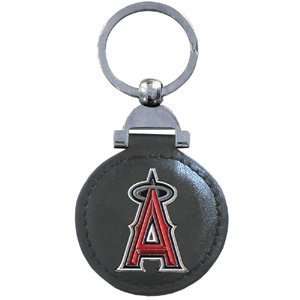  Leather Key Ring   LA Angels of Anaheim: Sports & Outdoors