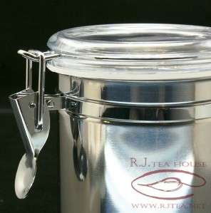 StainlessSteel Airtight Canister Hinged Lid 800ml FX110  