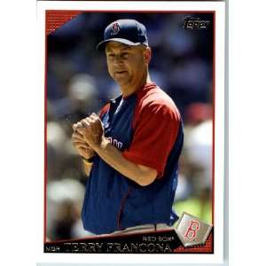  2009 Topps Baseball # 8 Terry Francona Boston Red Sox 