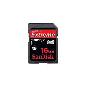  New Sandisk Card SDHC 16GB Class 10 Extreme 30MB/Sec High 