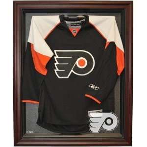 Philadelphia Flyers Full Size Removable Face Jersey Display, Mahogany