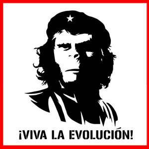 VIVA LA EVOLUTION CHE GUEVARA (Ernesto) MONKEY T SHIRT  
