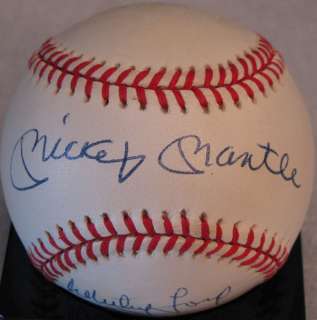 MICKEY MANTLE BERRA FORD RIZZUTO SIGNED AUTOGRAPHED PSA DNA BASEBALL 