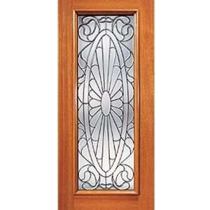   Beveled Glass Door with a Unique Bold Floral Design
