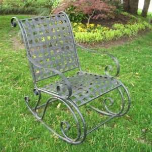   Caravan Mandalay Wrought Iron Rocking Chair: Patio, Lawn & Garden