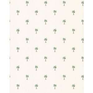   by the Shore Palm Tree Print Wallpaper in White: Home & Kitchen
