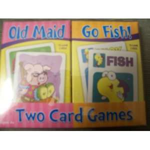  Old Maid & Go Fish   Two Card Games Toys & Games