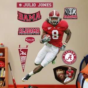  Julio Jones Alabama Crimson Tide Fathead: Sports 