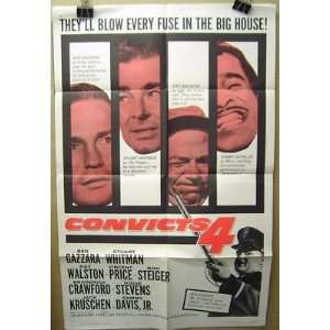  Movie Poster Ben Gazzara Stuart Whitman Convicts 4 Lot006 