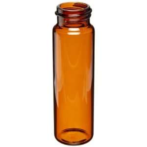   Glass 2mL Vial in Lab File, without Cap, Amber (200 Vials per Lab File