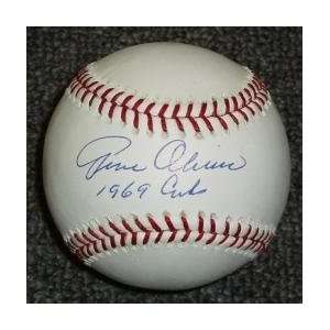 Gene Oliver Signed Baseball   w/69