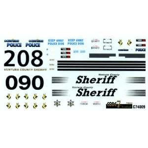   43 Oceanside / Ventura County Sheriff Police Decals Toys & Games