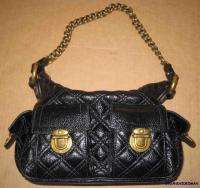 MARC JACOBS STAM BAG LADIES SMALL QUILTED LEATHER HANDBAG/USED/MINT 