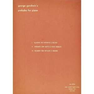    GEORGE GERSHWINS PRELUDES FOR PIANO George Gershwin Books