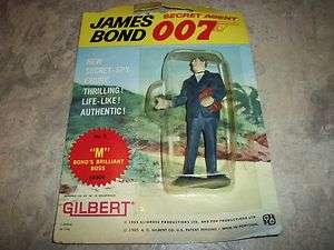 1965 GILBERT  JAMES BOND 007  M FIGURE (LOOK)  