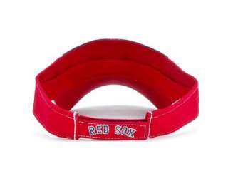 Boston Red Sox Visor Hat Cap MLB Authentic Velcro Adjustable OSFA 