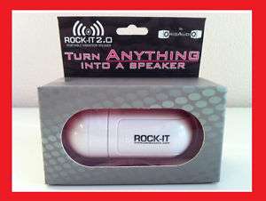   Rock It Portable Vibration Vibrate Speaker 3.5mm jack BRAND NEW  