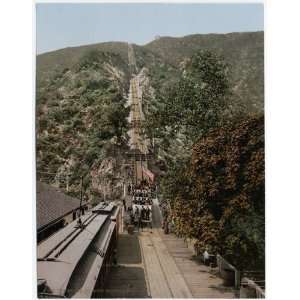 Reprint The Incline, Mt. Lowe Railway, California. 1905 1905  