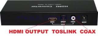 VGA or Component Video (YPbPr) signal to standard HDMI Converter 