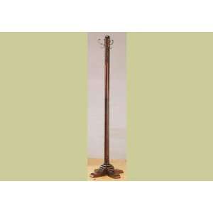  Solid Wood Cherry Coat Hat Rack Hall Tree Stand Wooden 
