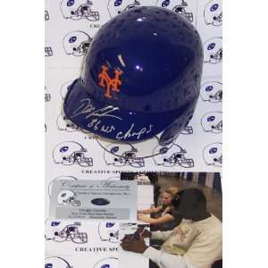  Dwight Gooden Hand Signed New York Mets Mini Helmet 