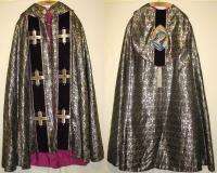   & Metallic SILVER Marian COPE Catholic Priest Vestment Church Clergy