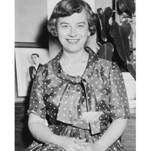  1957 photo Dora Vasconcellos, half length portrait, seated 