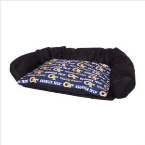 Georgia Institute of Technology Bolster Pet Bed Size Small (17 x 30 