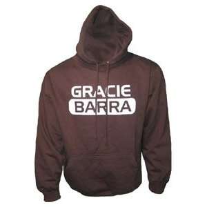  Gracie Barra Hooded Brown Sweatshirt: Sports & Outdoors