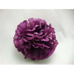  NEW Small Purple Carnation Hair Flower Clip, Limited 