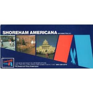  Post Card: SHOREHAM AMERICANA WASHINGTON D.C.: Everything 