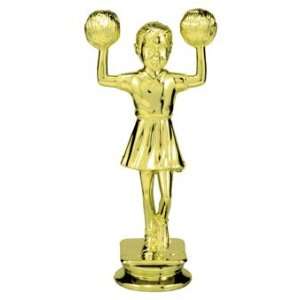    Gold 5.25 Bobble Head Cheerleader Figure Trophy Toys & Games