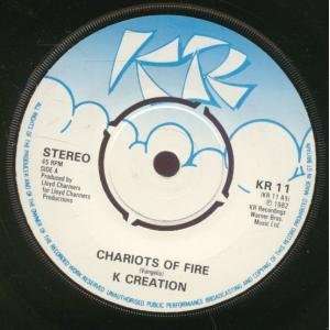  CHARIOTS OF FIRE 7 INCH (7 VINYL 45) UK KR 1982 K 
