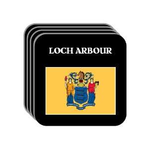  US State Flag   LOCH ARBOUR, New Jersey (NJ) Set of 4 Mini 