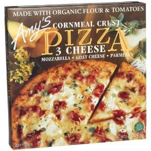 Amys 3 Cheese Pizza with Cornmeal Crust, 14.5 oz (Frozen 