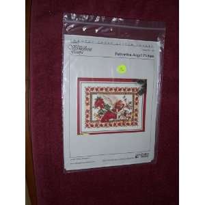    Poinsettia Angel Picture Counted Cross Stitch 
