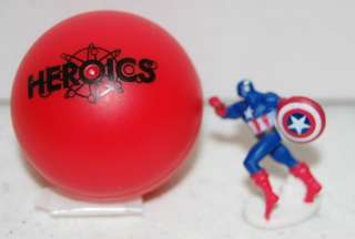 Marvel Heroics Series 1 2011 Captain America Mini Figure w/Capsule 