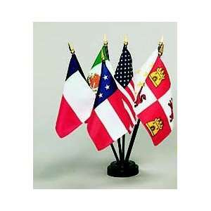  Six Flags of Texas 6 Flag Set 3 ft. x 5 ft. Patio, Lawn 