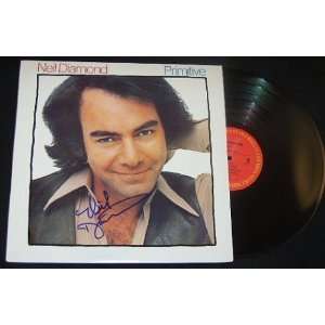 Neil Diamond Primitive Hand Signed Autographed Record Album Vinyl LP