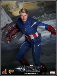 Hot Toys 1/6 Marvel The Avengers   Captain America NEW  