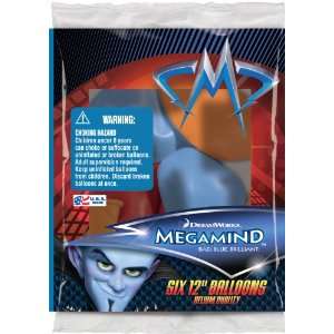 Megamind 6ct 12 Latex Helium Party Balloons Toys & Games