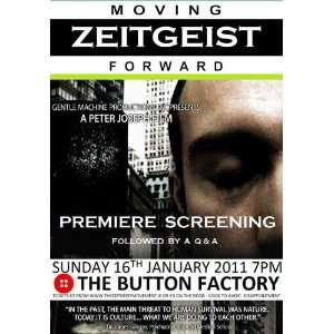  Zeitgeist Moving Forward Poster Movie Ireland 11 x 17 