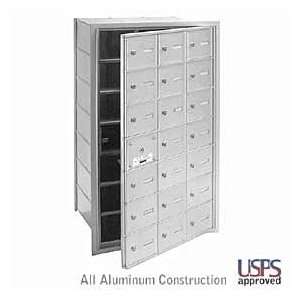 21 Door (20 usable) 4B+ Horizontal Mailbox   Aluminum   Front Loading